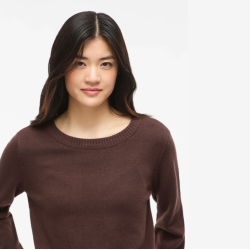 Vila ril coffee bean strik o-hals - 14054177
