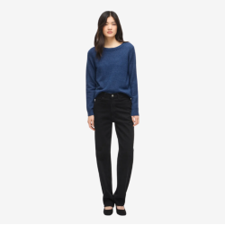 Vila ril navy peony strik o-hals - 14054177