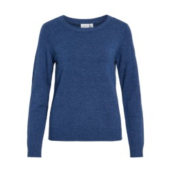 Vila ril navy peony strik o-hals - 14054177