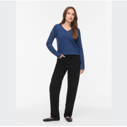 Vila ril navy peony strik v-hals - 14054177