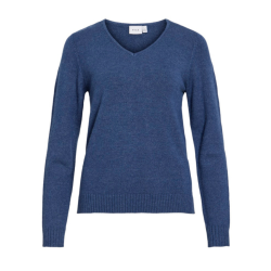 Vila ril navy peony strik v-hals - 14054177