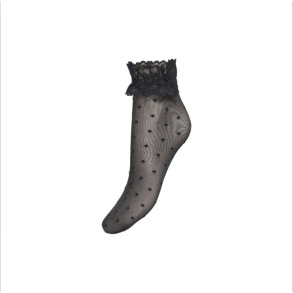 Only Sonia sheer lace socks black -15383489