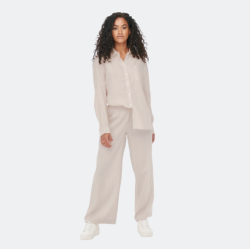 Only Bruxelles hw linen blen pant pnt moonbeam - 15259590