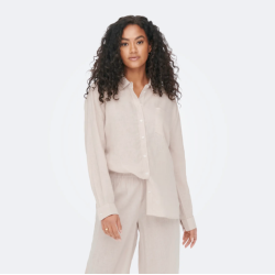 Only Bruxelles l/s lin bl shirt pnt moonbeam 