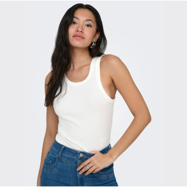 Only Val 2-wat tank top jrs cloud dancer - 15371705