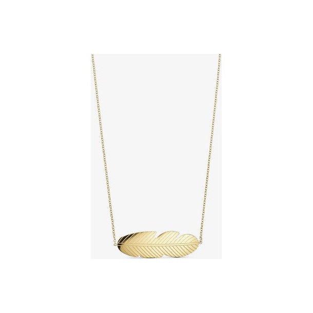 WOLFF JEWELRY LEAFY NECKLACE GOLD - 1197