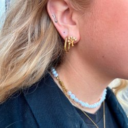 WOLFF JEWELRY TRILLA EARSTUD G/B - 1214