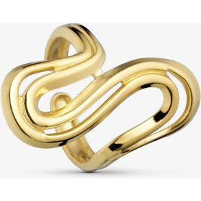 WOLFF JEWELRY ORGANIC WAVE RING � ELEGANT RING MED ORGANISK UDTRYK - 1216