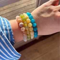 WOLFF JEWELRY JUSI PEARL BRACELET LIGHT ROSE - 1235