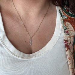 WOLFF JEWELRY MAMA SHINE NECKLACE G/B - 1244