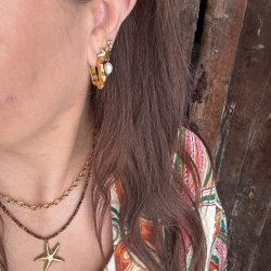 WOLFF JEWELRY BIG STAR NECKLACE G/B - 1260