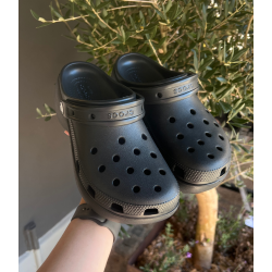 CLASSIC PLATFORM CLOG W CROCS BLACK - 206750