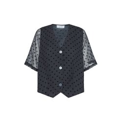 LOVE &amp; DIVINE SKJORTE BLACK DOT - LOVE1418