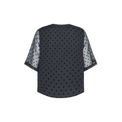 LOVE &amp; DIVINE SKJORTE BLACK DOT - LOVE1418