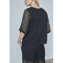 LOVE &amp; DIVINE SKJORTE BLACK DOT - LOVE1418