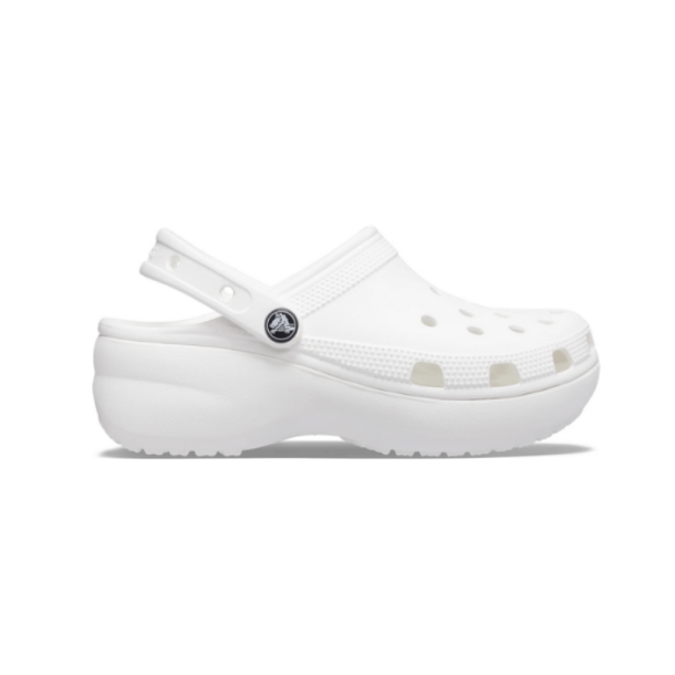 CROCS CLASSIC PLATFORM WHITE CLOG 100 - 206750