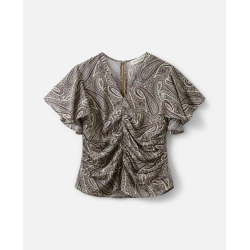 SOFIE SCHNOOR LEELASW PRINTED BLOUSE BORDEAUX MIX PAISLEY - S262400