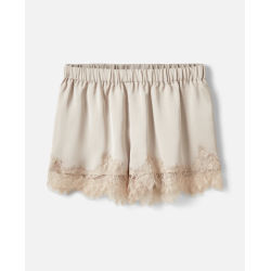 SOFIE SCHNOOR VADA LACE DETAILED SHORTS FEATHER GRAY - S262326