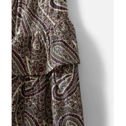 SOFIE SCHNOOR LIVIASW PRINTED SKIRT BORDEUX MIX PAISLEY - S262401