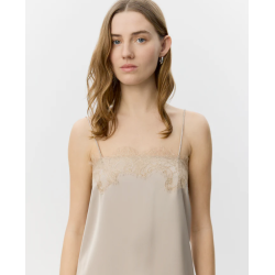 SOFIE SCHNOOR VIRASW BLONDE DETALJE TOP FEATHER GRAY - S262325