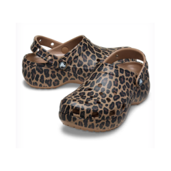 CROCS CLASSIC PLATFORM ANIMAL SEPIA/LEOPARD CLOG 2LD - 211760