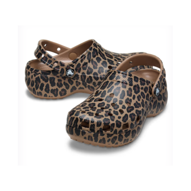 CROCS CLASSIC PLATFORM ANIMAL SEPIA/LEOPARD CLOG 2LD - 211760