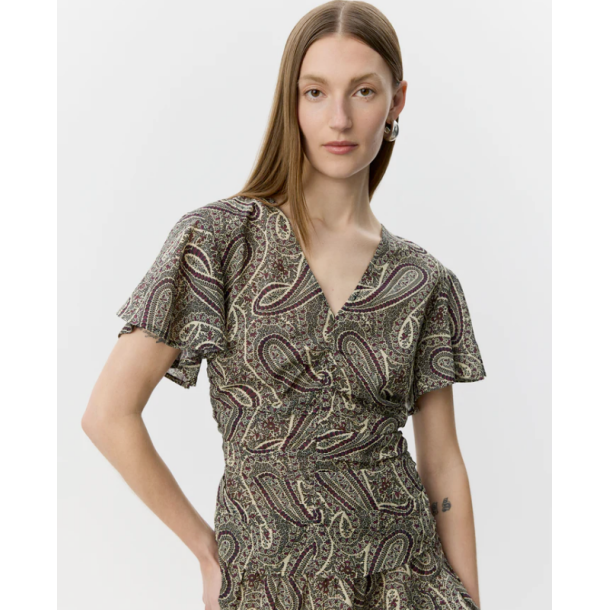 SOFIE SCHNOOR LEELASW PRINTED BLOUSE BORDEAUX MIX PAISLEY - S262400