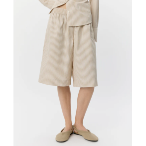 SOFIE SCHNOOR BLAIRSW STRIPED BERMUDA SHORTS WHITE/BLACK STRIPE - S262291