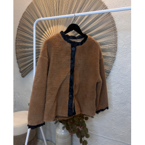WAUW FRIDA FLEECE CARAMELLO WITH BLACK - 10152