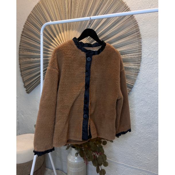 WAUW FRIDA FLEECE CARAMELLO WITH BLACK - 10152