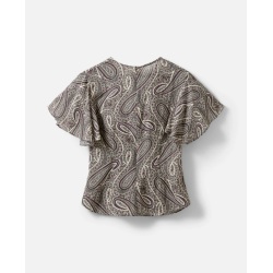 SOFIE SCHNOOR LEELASW PRINTED BLOUSE BORDEAUX MIX PAISLEY - S262400