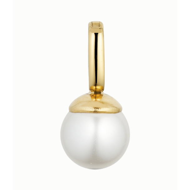 WOLFF JEWELRY SHELL PEARL CHARM G/B - 1173