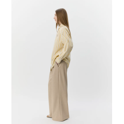 SOFIE SCHNOOR MERCYSW OVERSIZED SHIRT LIGHT YELLOW - S262205