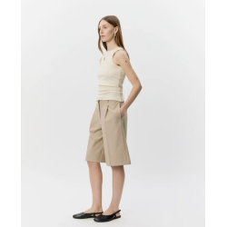SOFIE SCHNOOR BECASW RIB TANK TOP CREAM WHITE - S262362