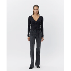 SOFIE SCHNOOR JOODYSW BLOUSE BLACK - SNOS558