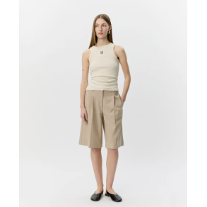 SOFIE SCHNOOR BECASW RIB TANK TOP CREAM WHITE - S262362