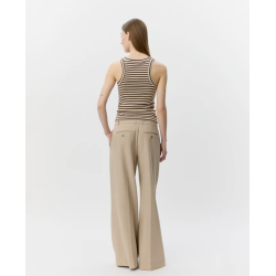 SOFIE SCHNOOR BECASW STRIPED RIB TANK TOP BROWN STRIPED - S262360