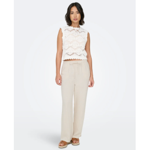 ONLY SIESTA MW PULL-UP LINEN BL PNT MOONBEAM - 15322263
