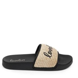 LOVELIES MAYALA BAST LOGO SLIDES SANDSHELL - MAY3510
