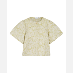 VILA KAIA O-NECK  2/4 SMOKE GREEN JACQUARD BOLERO/DC - 14113536