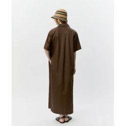 SOFIE SCHNOOR ASANASW OVERSIZE SHIRT DRESS SENSE BROWN - S262212