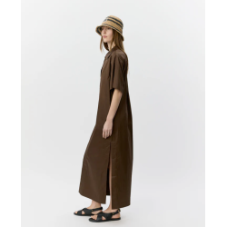 SOFIE SCHNOOR ASANASW OVERSIZE SHIRT DRESS SENSE BROWN - S262212