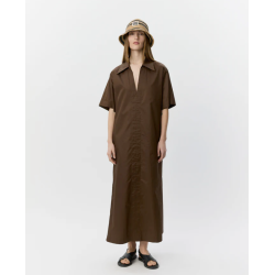 SOFIE SCHNOOR ASANASW OVERSIZE SHIRT DRESS SENSE BROWN - S262212