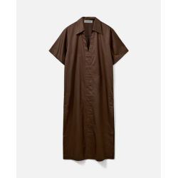SOFIE SCHNOOR ASANASW OVERSIZE SHIRT DRESS SENSE BROWN - S262212