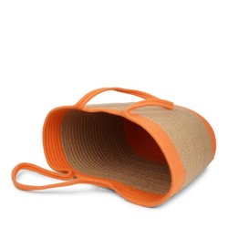 LOVELIES FLAMENCOS BEACH BAG LARGE ORANGE PARADISE - FLA1923
