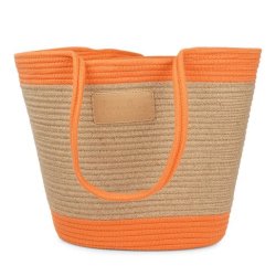 LOVELIES FLAMENCOS BEACH BAG LARGE ORANGE PARADISE - FLA1923