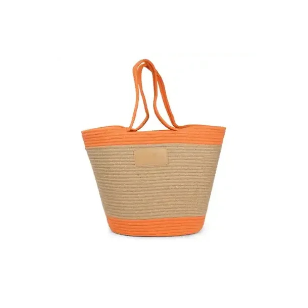 LOVELIES FLAMENCOS BEACH BAG LARGE ORANGE PARADISE - FLA1923