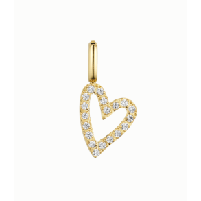  WOLFF JEWELRY HEART SHINE CHARM G/B - 1176