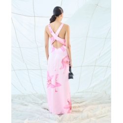 VILA VIVORY BOAT NECK MAXI DRESS SEA PINK FLOWERS- 14115506