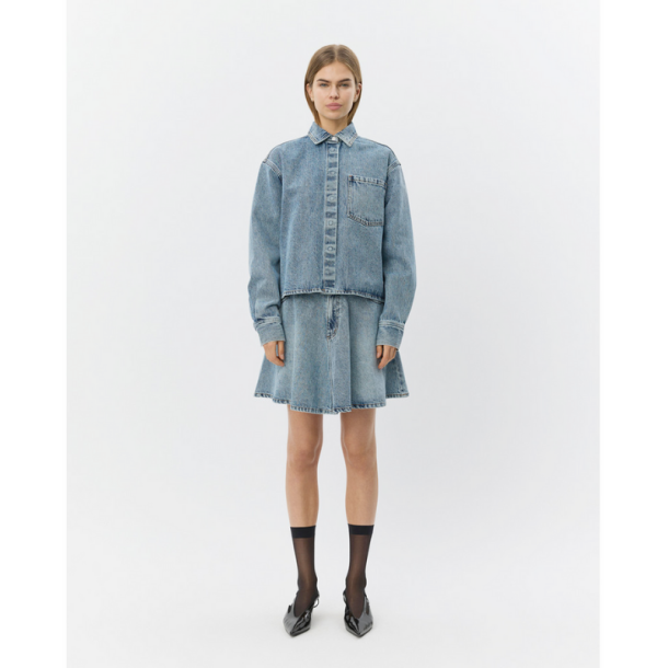 SOFIE SCHNOOR INDIGOSW SHORT DENIM SKIRT BLUE DENIM - S261477